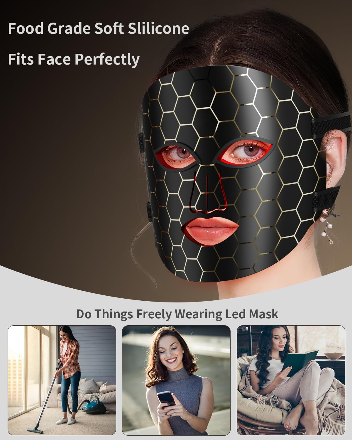 Face Mask Light 7 Colors: Anti-Aging Properties Black Face Mask
