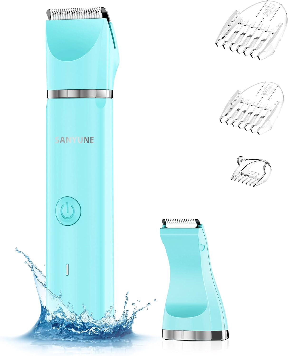 Women's Bikini Trimmer, Dual-purpose Electric Women's Pubic Hair Trimmer, and Handheld Two-Head Shaver  Wet and dry use that is waterproof